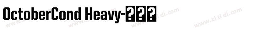 OctoberCond Heavy字体转换
